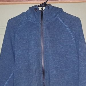 Mens American Eagle zipup Hoodie made no true green is actually turquoiseish
